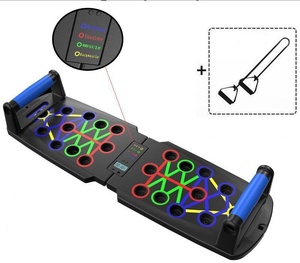 Planche de musculation portable et pliable en ABS antidérapante pour poitrine et bras, avec compteur intelligent, pour usage commercial - Product Image 1