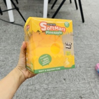 Jouet sensoriel anti-stress en forme d'ours ananas géant, à remontée lente, en TPR, mignon, en forme de fruit, à presser, disponible depuis notre entrepôt aux États-Unis