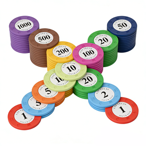 Jetons de poker PS de qualité supérieure, directement de l'usine, pour les clubs de casino et les jeux de Texas Hold'em - Product Image 4