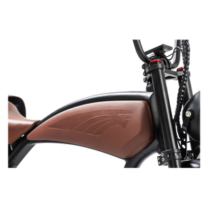 Bicicleta eléctrica de carretera en stock en EE. UU., de aleación, 52V 1000W 20AH, motor en el buje, freno hidráulico, 70 millas de autonomía, estilo vintage - Product Image 5