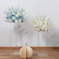 Vente flash - Boule de fleurs d'orchidées faites à la main de 50 cm, centre de table pour mariage, boule de fleurs d'orchidées pour la décoration de table de mariage