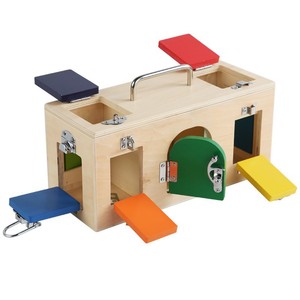 Juguete de caja con cerradura de madera Ncb Montessori para niños de 3 a 6 años, herramienta de aprendizaje práctico para el desarrollo intelectual y la educación temprana - Product Image 4