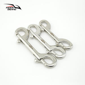 KEEP DIVING Boucle de suspension à ressort à double tête en acier inoxydable 316 blanc 115 mm pour plongée, équipement de sécurité BCD, Chine SSA-ST115W - Product Image 3