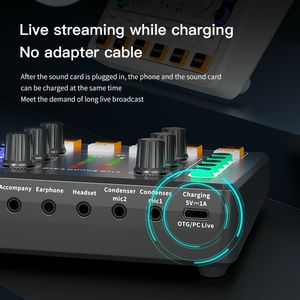 <span class=keywords><strong>Carte</strong></span> <span class=keywords><strong>son</strong></span> M8 sans fil <span class=keywords><strong>Bluetooth</strong></span> mélangeur audio numérique <span class=keywords><strong>externe</strong></span> réduction du bruit diffusion en direct diffusion podcasting - Product Image 3