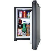 Mini-réfrigérateur de bar électrique Orbita Porte en verre à absorption refroidie par l'air portable Nouvel état Sans gel pour hôtels résidences