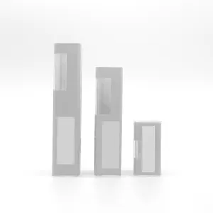 Il tubo trasparente di imballaggio in plastica quadrata con una lunghezza laterale di 20.5mm può elaborare la stampa e gli adesivi