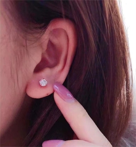 Xinfly <b>Fine</b> Jewelry 0.6 Ctw 18K Gold <b>Stud</b> <b>Earrings</b> for Women Gift - Product Image 6