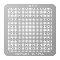 XZZ BGA Reballing Stencil untuk Kartu Grafis RTX 1050/1060/2060/3060/4070/4090 Template Timah Kit Solder Perlengkapan Pengelasan