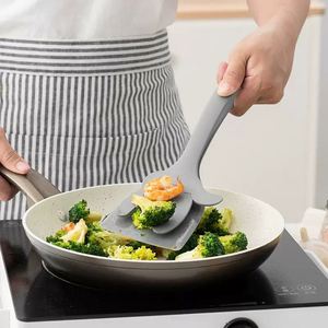 Spatule-pince en plastique durable avec fonction de retournement, compatible lave-vaisselle, ustensile de cuisine pour crêpes et pain - Product Image 3