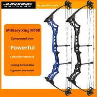 Ensemble d'arc à poulies JUNXING M108 à double usage pour la compétition et le tir sur cible