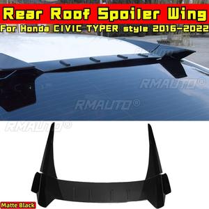 Alerón Trasero de Techo Estilo TYPER en Negro Mate para Honda CIVIC 10ª Gen. 2016-2022, Kit de Carrocería, Accesorios para Auto - Product Image 1