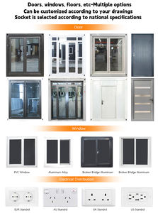 Maison conteneur pliable portable, résistante au vent, respirante, design moderne, utilisation multifonctionnelle, bureau, chambre, hôtel, maison - Product Image 3