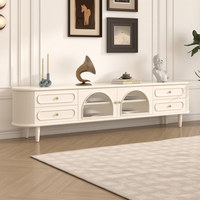 Meubles de maison modernes et élégants, style français, table basse assortie, meuble TV de style français, console TV pour salon