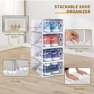 Organizadores <span class=keywords><strong>de</strong></span> zapatos <span class=keywords><strong>Cajas</strong></span> <span class=keywords><strong>de</strong></span> almacenamiento <span class=keywords><strong>para</strong></span> armario Contenedores <span class=keywords><strong>de</strong></span> zapatos apilables <span class=keywords><strong>de</strong></span> plástico Ventilación y almacenamiento <span class=keywords><strong>de</strong></span> zapatos <span class=keywords><strong>debajo</strong></span> <span class=keywords><strong>de</strong></span> <span class=keywords><strong>la</strong></span> <span class=keywords><strong>cama</strong></span> a prueba <span class=keywords><strong>de</strong></span> polvo - Product Image 5