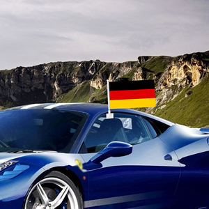 علم السيارة الألماني الأسود والأحمر والذهبي بتصميم مخطط بسيط يدعم زخرفة مشاهدة الكأس الأوروبي أثناء مباريات كرة القدم - Product Image 6