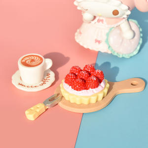 Nouveau modèle de <span class=keywords><strong>simulation</strong></span> alimentaire : pain, gâteau, miniatures en résine, cabochons à dos plat, jouet pour maison de poupée, artistique peint à la main pour coque de téléphone - Product Image 3