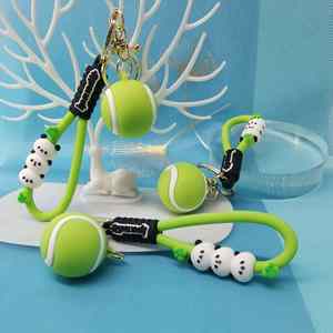 Porte-clés en caoutchouc souple PVC, mini ballon de basket 3D, cadeaux de mode en gros, logo personnalisé d'usine - Product Image 1