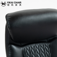 Chaise de bureau de direction, design moderne et luxueux, chaise ergonomique pour ordinateur, cuir PU avec accoudoirs rabattables, soutien lombaire réglable