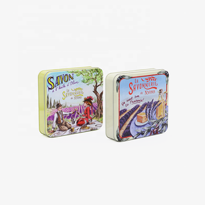 โรงงานผลิตกล่องดีบุกทรงสี่เหลี่ยมผืนผ้าเกรดอาหารพร้อมฝาปิด กล่องโลหะสำหรับใส่ขนมเค้ก ช็อกโกแลต คุกกี้ บิสกิต ของขวัญ  แบบกำหนดเองได้ - Product Image 2