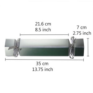 Boîte en papier vide de luxe pour cadeaux surprise du Nouvel An, emballage pour faveurs de fête, craquelins de Noël - Product Image 3