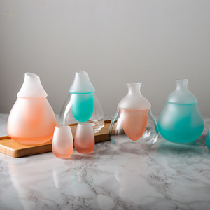 Vente chaude Réchauffeur Froid Saké Ensemble <span class=keywords><strong>Carafe</strong></span> Whisky Verre Décanteur pour Froid Saké Liqueur Drikold Glace Sèche <span class=keywords><strong>Cocktail</strong></span> Verrerie pour la Fête - Product Image 5