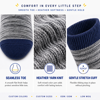 Chaussettes pour bébé personnalisées, de qualité supérieure, biologiques, à motifs d'animaux de dessin animé, antidérapantes, fines, pour ramper, mignonnes, en tricot