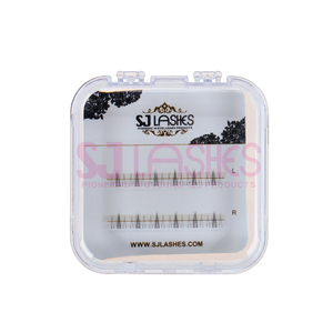 Cils inférieurs en grappes ultra-fins transparents, naturels, pré-collés, individuels et segmentés - Product Image 2