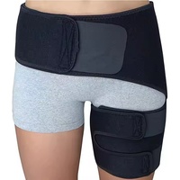 Manchon d'attelle de compression pour coussinet de hanche entorses musculaires de l'aine tirées quadriceps tendinite soutien de la cuisse