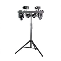 Support de bar mobile, projecteur LED à tête mobile, bande lumineuse disco, combinaison papillon, éclairage de scène coloré DMX RGBW