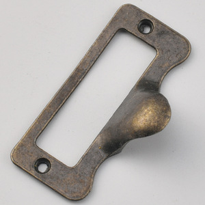 Tirador de cajón estilo antiguo de aleación de zinc, bronce, ranura rectangular para organización de cajones de gabinete - Product Image 4