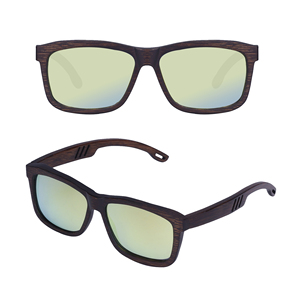 2023 Unisex Retro Custom Logo Bamboo Sunglasses Environmental Protection Timber Products Wholesale <b>Square</b> Brown Bamboo <b>Mirrors</b> - Product Image 1