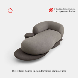 Divano Componibile Moderno di <span class=keywords><strong>Design</strong></span> Lussuoso Minimalista Creativo Personalizzabile in Tessuto Set Modulare Arredamento per Soggiorno di Villa - Product Image 5