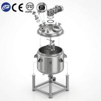 Cuve de mélange sanitaire à vitesse variable 4000L en SUS316L avec pompe à moteur AC et roulement pour ligne de production de boissons à haute viscosité