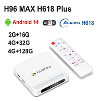 H96MAX H618PLUS Smart TV Box 4GB 32G 8K 5G Wifi Dual BT5.4 100M Reproductor Multimedia de Video Allwinner H618 Android 14.0 Set Top Box