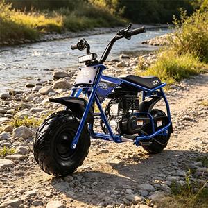 <span class=keywords><strong>Minimoto</strong></span> de Gasolina para Niños en Oferta, 105CC, Arranque Manual, Motocicleta Todoterreno para Paseos en el Patio Trasero - Product Image 1