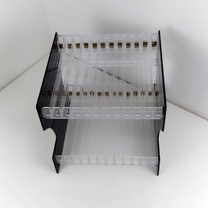 Encimera acrílico desmontable acrílico cuadrado esmalte de uñas Display Stand organizador <span class=keywords><strong>mesa</strong></span> de dos niveles - Product Image 3