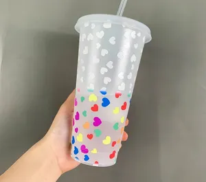 Reusable Plastic Tumblers for Iced Coffee, Party Supplies, Kids, Girls, Boys