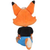 Peluche renard personnalisable OEM/ODM en coton PP, peluche renard brodée, peluche renard à vêtements interchangeables