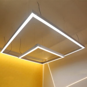 Lámpara Lineal LED en Oferta, Cuadrada y Rectangular, Enlazable, para Colgar, Ideal para Hogar, Oficina, Escuela, Biblioteca, Supermercado - Product Image 2