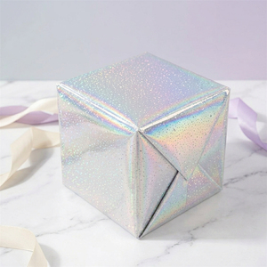 Pellicola Olografica Glitterata a Freddo Eco-Friendly ad Alta Lucentezza in PVC, Larghezza 1,4m per Adesivi Regalo e Artigianali - Product Image 6