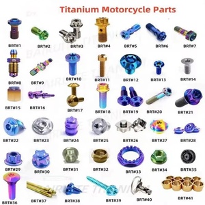 Vis à tête hexagonale colorées en titane GR5, fixations filetées pour moyeu de roue de vélo et assemblage DIY - Product Image 2