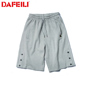 Wholesale Men's Summer Loose Fit Sweat <strong>Shorts</strong> <strong>Grey</strong> Plus Size Casual Knitted Athletic Pants Trendy Urban Style Black - Product Image 1
