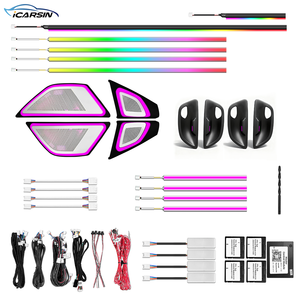 Kit di Illuminazione Ambientale Stile OEM ICarsin per <span class=keywords><strong>BMW</strong></span> Serie 5 <span class=keywords><strong>F10</strong></span> F11 2010-2017, Luci <span class=keywords><strong>LED</strong></span> per Copertura Altoparlanti, Upgrade Interni - Product Image 1