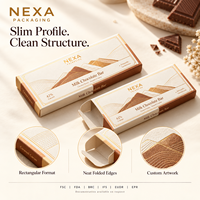 Boîtes d'emballage personnalisées pour barres chocolatées, cartons de luxe en papier cartonné avec logo estampé à chaud, vente en gros d'usine