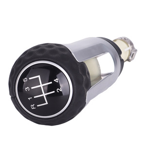 Poignée de levier de vitesses manuelle Volkswagen, enveloppée de cuir, 5 vitesses, 6 vitesses, levier de vitesses ergonomique pour voitures Audi Volkswagen - Product Image 4