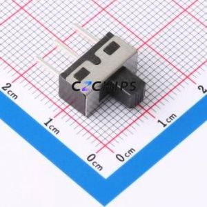 HX SS12D10G5 Slide Switch Through hole-3P,6.7x12.7mm Switch Single Pole Double Throw Rectangle Pin Header PC Pin 12.7mm - Product Image 1