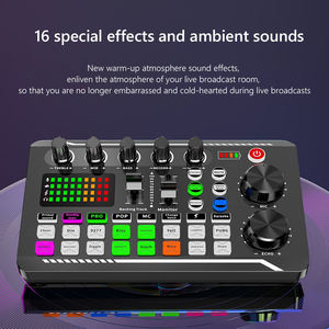 Microphone d'enregistrement USB, haut-parleurs audio, carte son externe, table de mixage pour studio, musique, <span class=keywords><strong>DJ</strong></span>, <span class=keywords><strong>animateur</strong></span> de jeux, diffusion en direct - Product Image 3