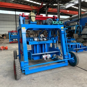 4-35 Di Động Bán Tự Động Xi Măng Bê Tông Lỗ Khoan Vòng Khối Kênh Khối Máy Làm Với Bánh Xe Cho Di Chuyển - Product Image 2