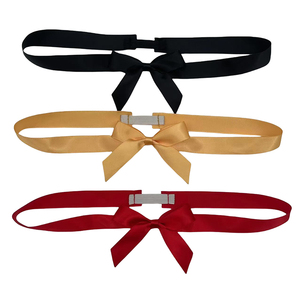 Trước gắn Ribbon cung với ban nhạc đàn hồi cho hộp trang trí Handmade Satin Quà tặng Cung cho gói quà tùy chỉnh logo in - Product Image 1