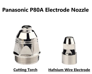 Pack d'électrodes et buses pour torche plasma modèle P80 220V, consommables de découpe en cuivre 500A, boîte OEM/ODM, fournitures de soudage et de brasage pour machines - Product Image 2
